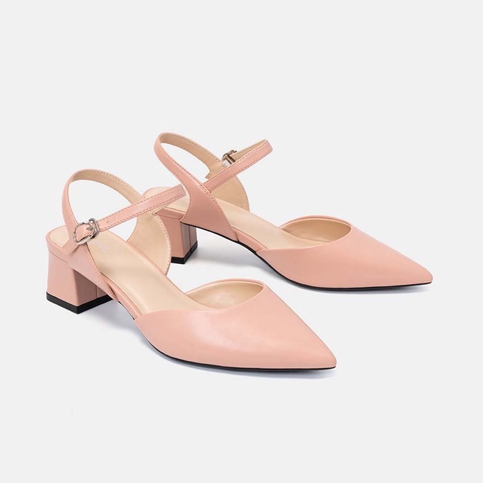 Giày cao gót Nữ 5cm Thời Trang JUNO mũi nhọn phối màu CG05075