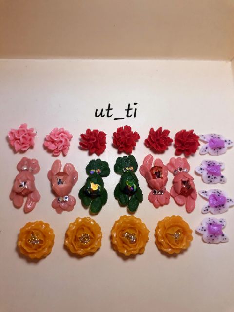 Hoa bột trang trí móng