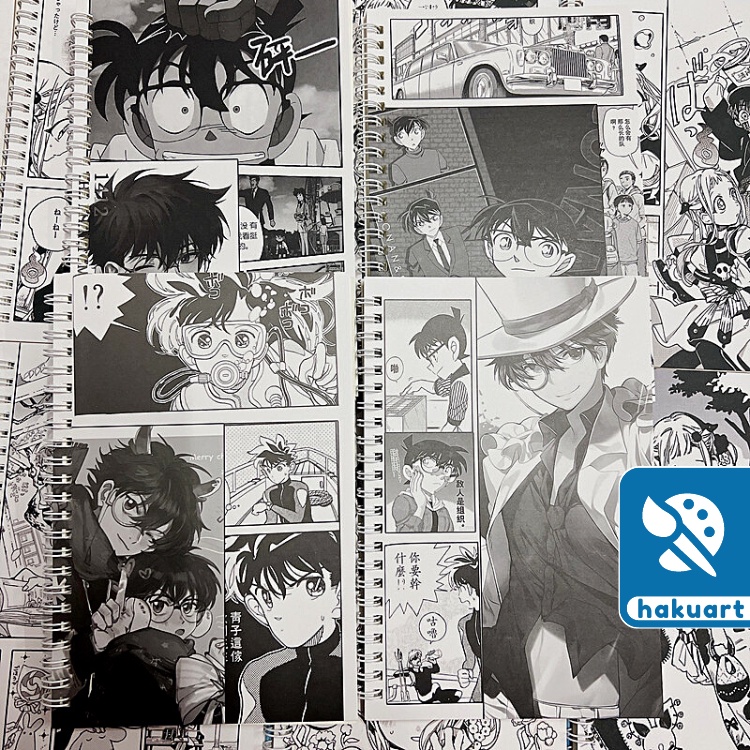 Sổ lò xo Tập vở học sinh kẻ ngang Bìa truyện tranh manga Conan Naruto - Văn Phòng Phẩm Haku