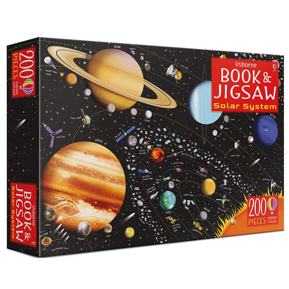 Sách Xếp Hình Usborne - Book and Jigsaw - học tiếng anh dành cho trẻ em về Nông trại, Vũ trụ, Khu rừng, Thế giới, Động V