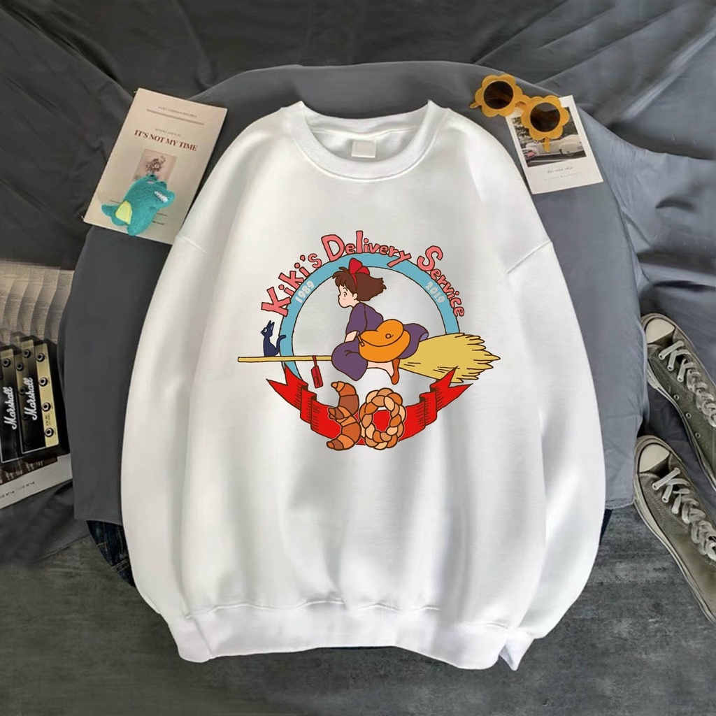 ÁO SWEATER NỈ UNISEX  NỮ IN KIKIS Delivery CỰC ĐẸP