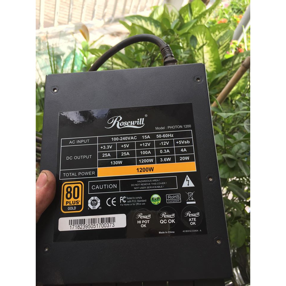 Nguồn Rosewill Photon 1200w xịn module rời