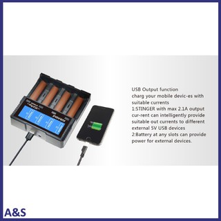 ADEASKA VC4 PLUS LCD Display USB Rapid Intelligent Charger for