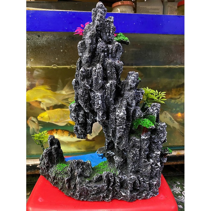 TIÊU CẢNH TRANG TRÍ HỒ CÁ NON BỘ 25X10X29CM