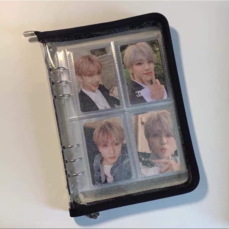 Binder a5 khoá kéo kèm 15sheet 4 ô