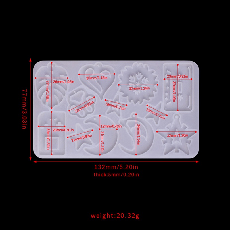 Khuôn Nhựa Làm Trang Sức Bông Tai DIY Cho Nữ