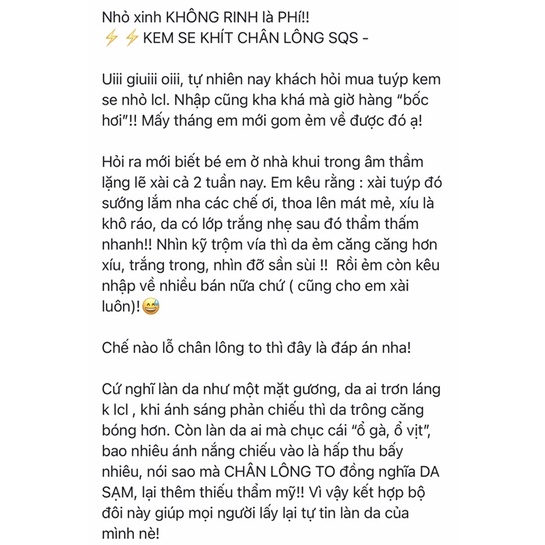 Kem se khít lỗ chân lông SQS Deep Concentrate Nhật Bản 15ml