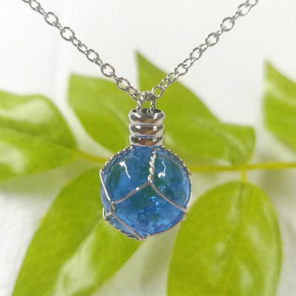QQMALL Trang Sức Trang Sức Phát Sáng Trong Bóng Tối Phong Cách Steampunk Cổ Tích Màu Xanh Lá Và Xanh Dương Sáng Tạo Sang Trọng
