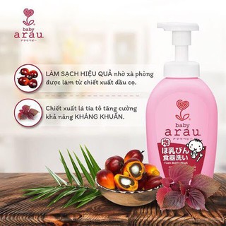 Nước rửa bình sữa Arau (loại túi 450ml, loại chai 500ml)