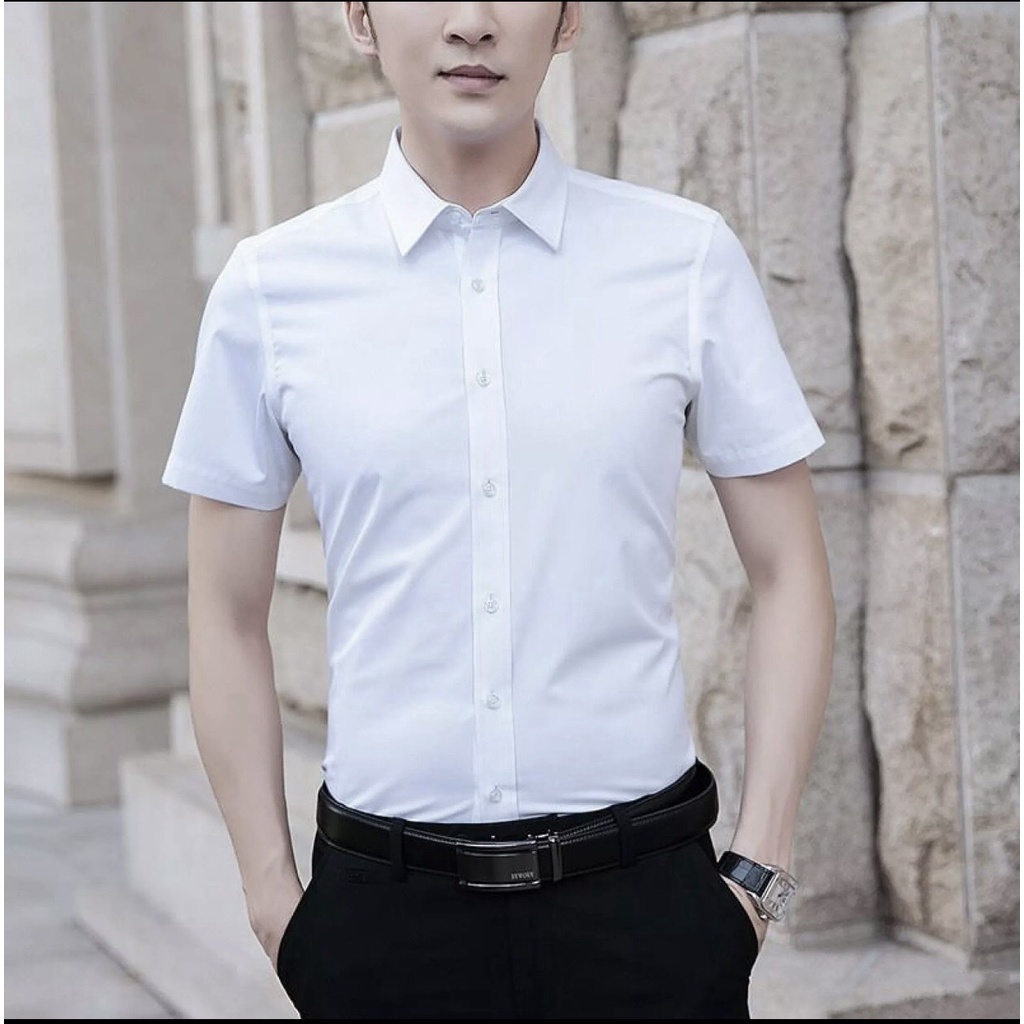 Bộ sưu tập áo sơ mi ngắn tay FATUNO nam Hàn Quốc vải cotton lụa mềm mịn chống nhăn