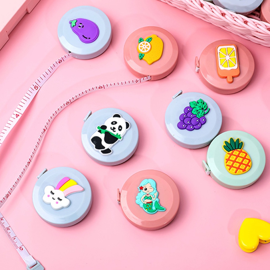 Thước Cuộn Mini Chiều Dài 150cm Họa Tiết Hoạt Hình Cute Tiện Dụng