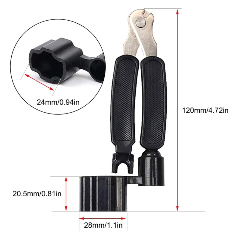 Dụng Cụ Cắt Dây Đàn Guitar 3 Trong 1 Tiện Dụng