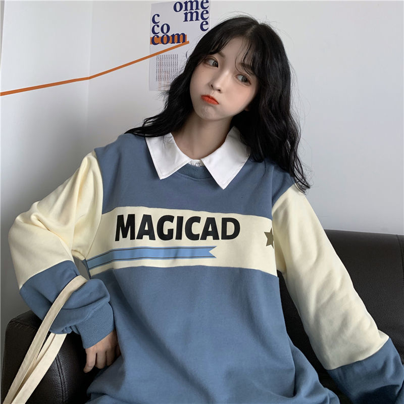 Áo Sweater Cổ Polo Chất Liệu Cotton Mỏng Thời Trang Mùa Thu Cho Nữ