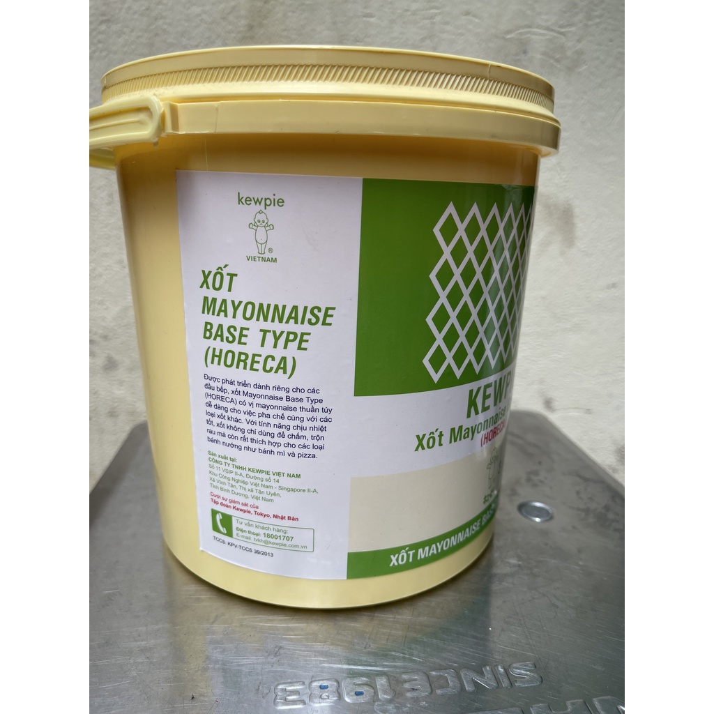 Sốt Mayo làm bánh mỳ, salad - Xốt Mayonnaise Base Type Kewpie 3kg