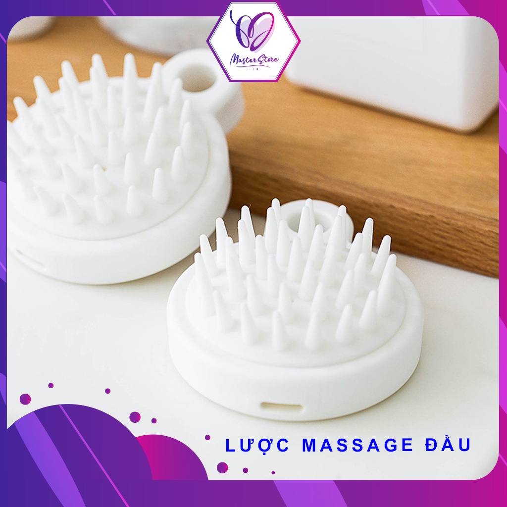 Lược gội đầu Silicon giảm rụng tóc, massage da đầu, kích thích mọc tóc Master Store