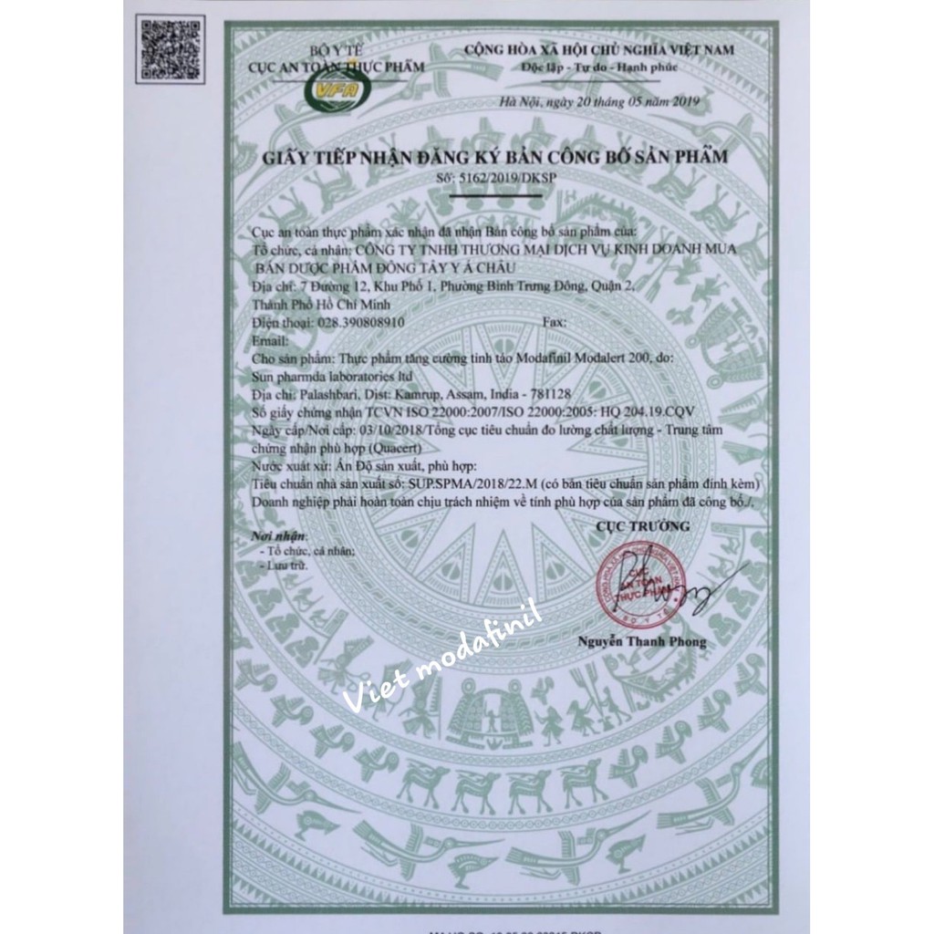 Modalert Modafinil 200mg TPCN tăng cường tỉnh táo, chống ngủ rũ, tập trung làm việc [Bán combo 1 vỉ 10 viên] | BigBuy360 - bigbuy360.vn