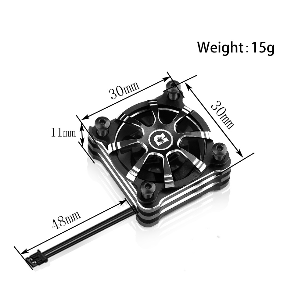 Quạt Tản Nhiệt ESC 30x30m 5-8V ZH1.5 * 2P Nối Cho Xe Điều Khiển 1 / 8 1 / 10 TS120 TS160 TS160V2