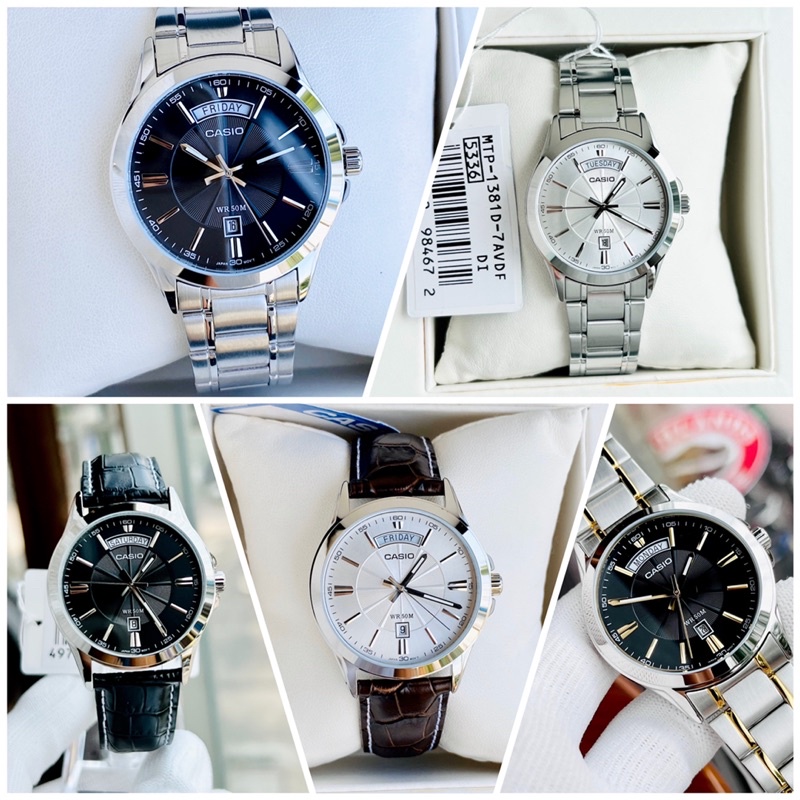 Đồng hồ casio nam thanh lịch MTP-1381 new fullbox chính hãng