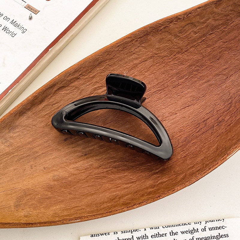 Kẹp tóc bản to trong suốt phong cách Hàn Quốc