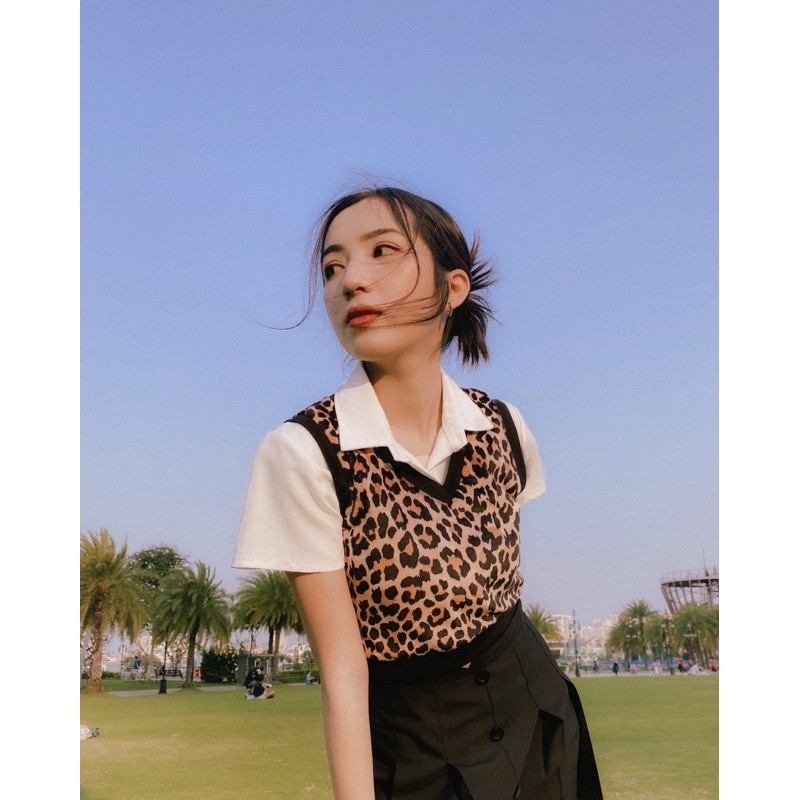 [Mã WASKT304 giảm 15% tối đa 30K đơn 99K] Áo gile croptop kẻ ziczac đen trắng (áo gile Hàn Ulzzang) | BigBuy360 - bigbuy360.vn