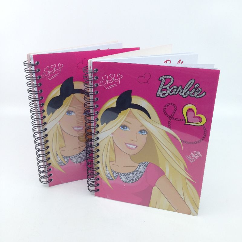 Sổ Tay Ghi Chú Khổ A5 1 - Sổ Tay In Hình Búp Bê Barbie Dễ Thương