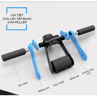 con lăn tập cơ bụng 2 bánh
