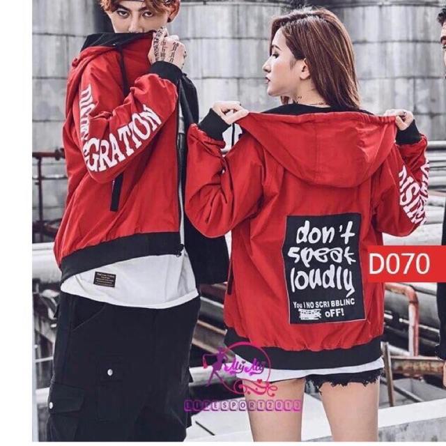 Áo khoác dù đôi nam nữ chất