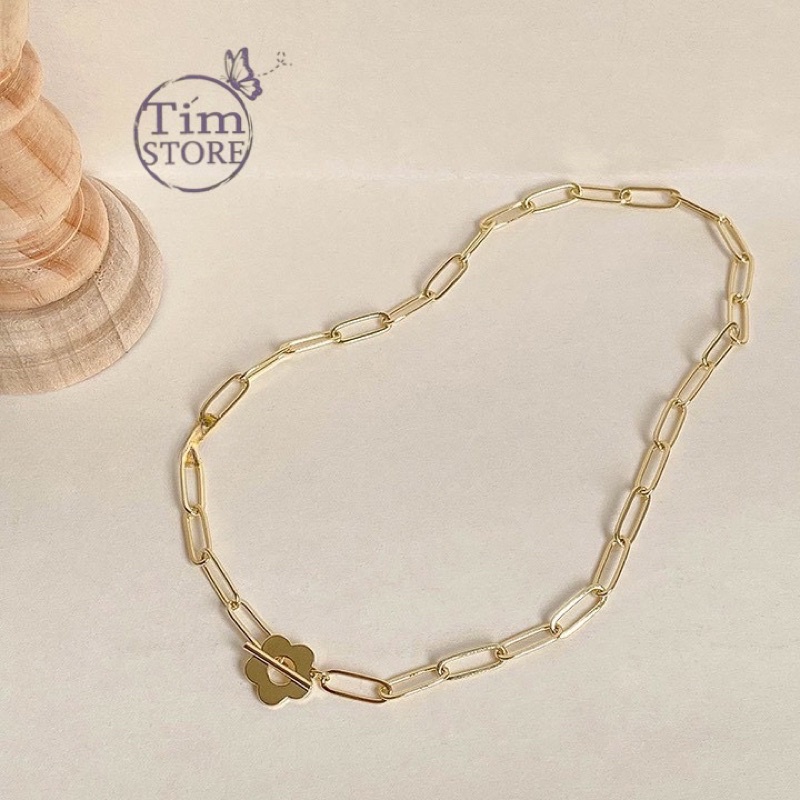 Dây chuyền mắc xích TÍM STORE trang sức phong cách hàn quốc