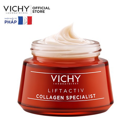 Kem dưỡng ngăn ngừa dấu hiệu lão hóa và làm săn chắc da Vichy Liftactiv Collagen Specialist 50ml ZKM