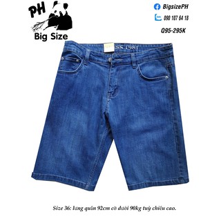 - Quần Jean Thun Lửng Xanh big size đẹp