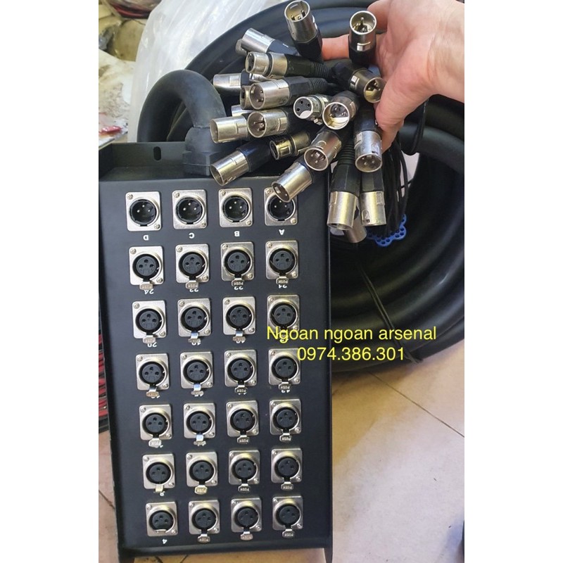 hộp đấu nối cáp link 24 đường 20m nhập khẩu hãng Soundking