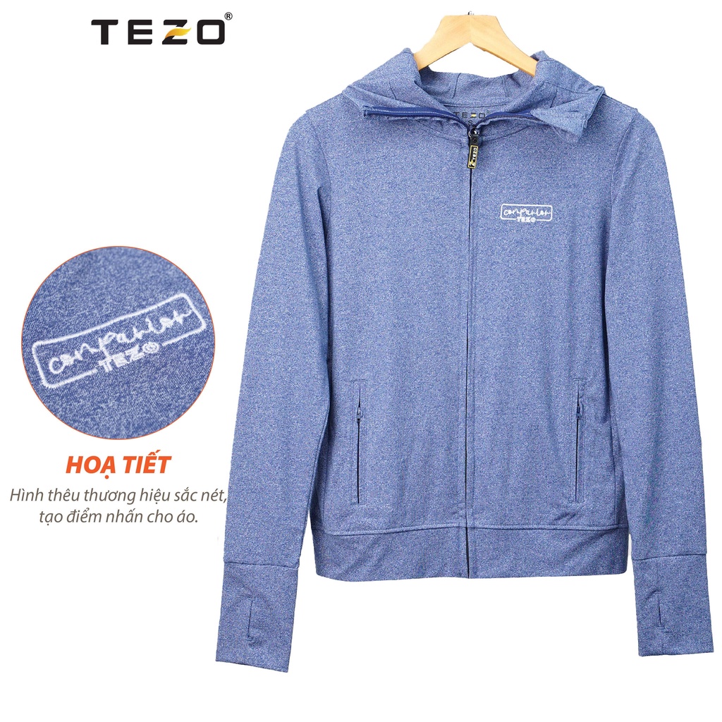 Áo chống nắng nữ thun Siro cao cấp Tezo thoáng khí thấm hút mồ hôi chống tia cực tím vượt trội 2204ACNB04