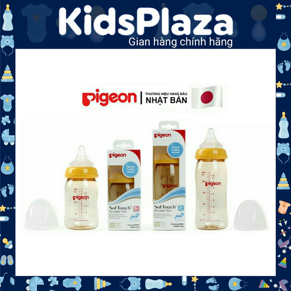 Bình Sữa Pigeon Cổ Rộng Cao Cấp 160ml/240ml 🌻HÀNG NHẬP KHẨU 🌻FREESHIP