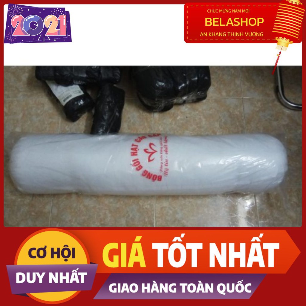 Ruột gối ôm bông hạt 30x100cm bông trắng