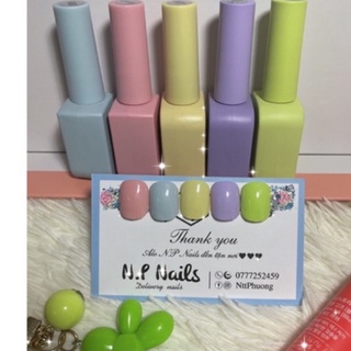 Set 5 chai sơn gel tông màu 7 sắc cầu vồng siêu hot Good Nail Hàn Quốc chính hãng bao test chất sơn đặc mướt