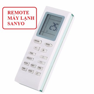 REMOTE MÁY LẠNH SANYO 2 CHIỀU - Điều Khiển Điều Hòa Sanyo 2 Chiều BẢO HÀNH MỚI VÀ TẶNG THÊM 1 ĐÔI PIN