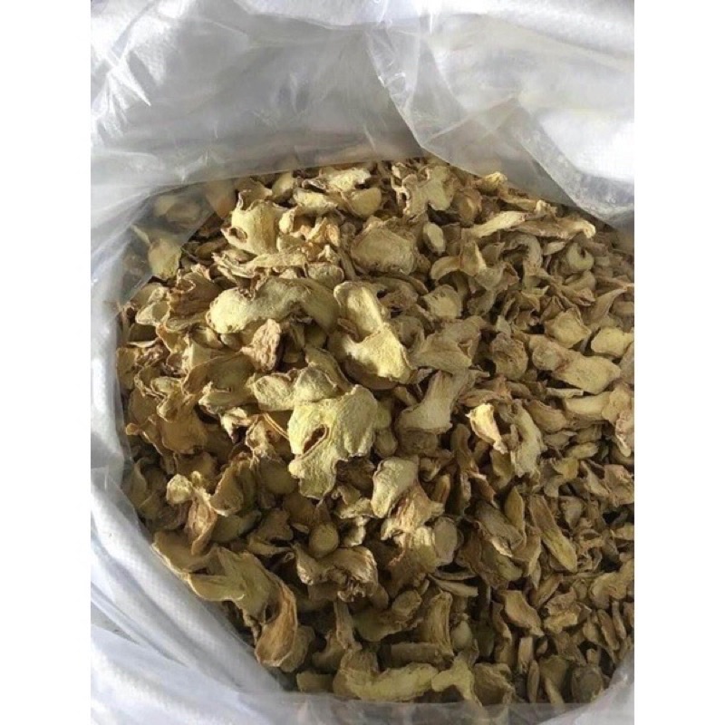 1 KG Gừng khô thái lát sấy uống trà hàng sạch thơm mới
