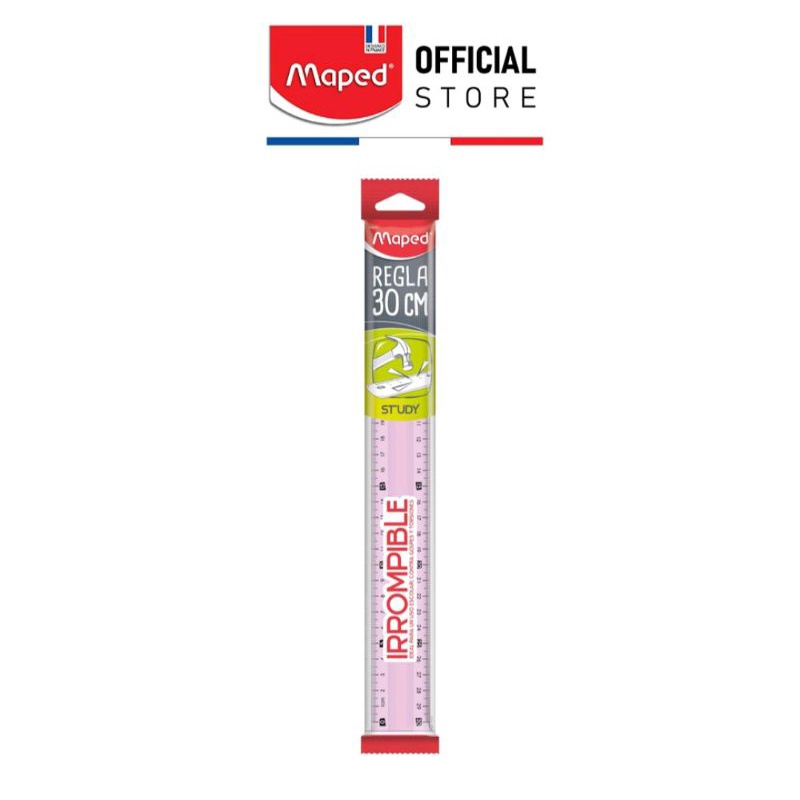 Thước nhựa nhiều màu không gãy Maped 30cm