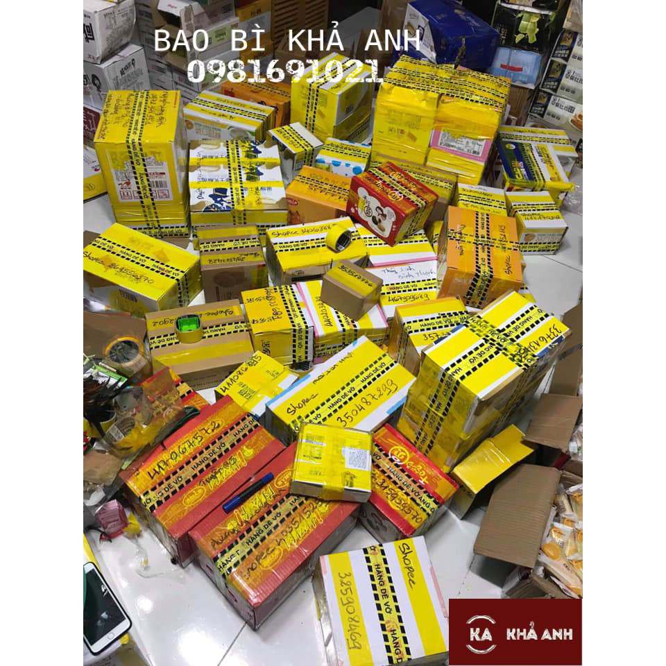 1 Cuộn Băng Keo Niêm Phong &quot; Hàng Dễ Vỡ&quot; Bảo vệ gói hàng - dài 66 met