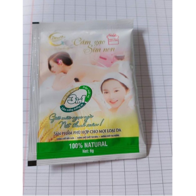 combo 20 gói bột cám gạo sữa non