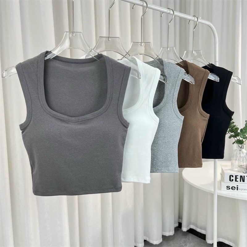 ÁO BRA CỔ VUÔNG MAY KÈM MÚT NGỰC SIÊU TIỆN LỢI CHO CÁC CHỊ EM\