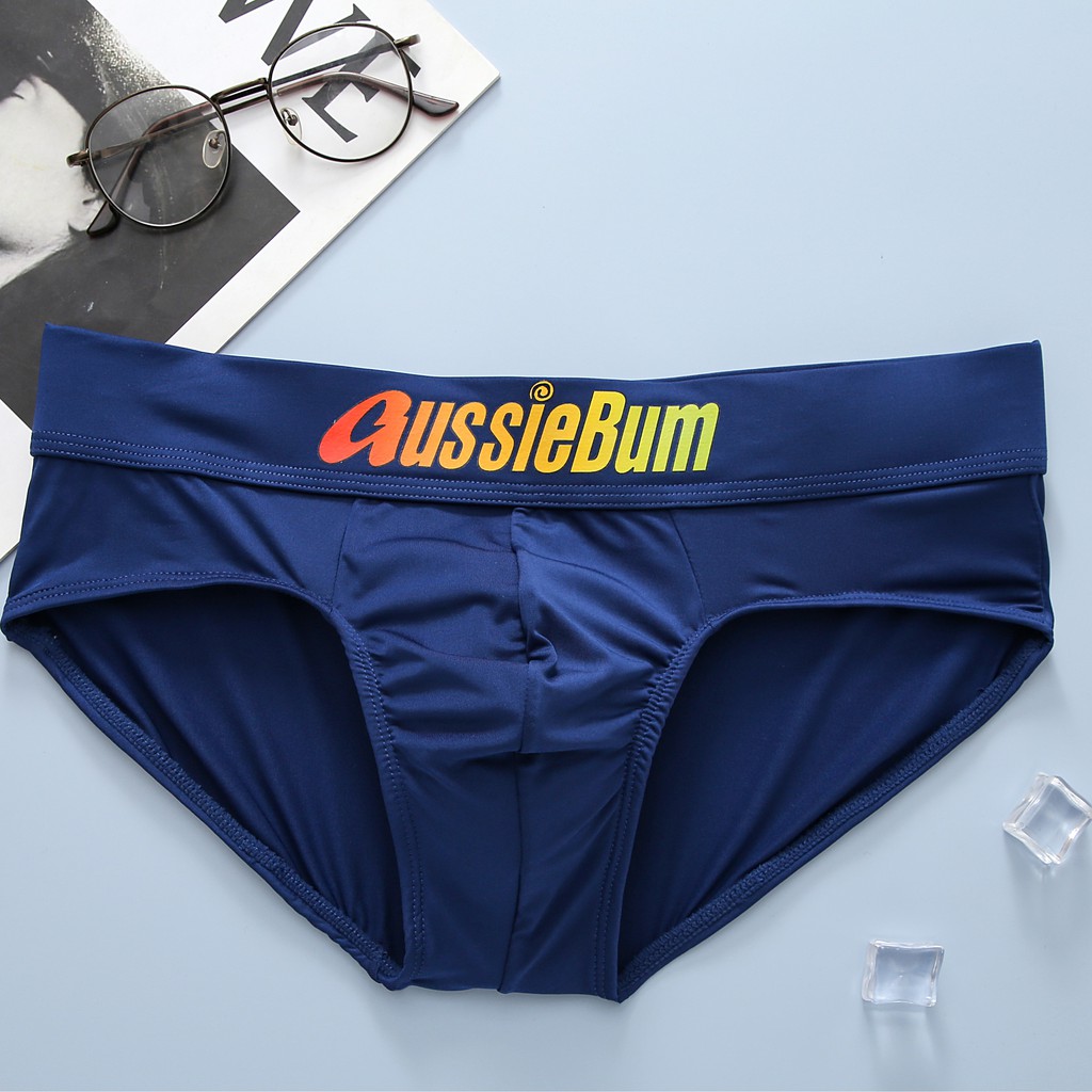 Quần sịp nam milk silk stretch pouch close-fitting comfort aussiebum, u lồi pouch underwear
