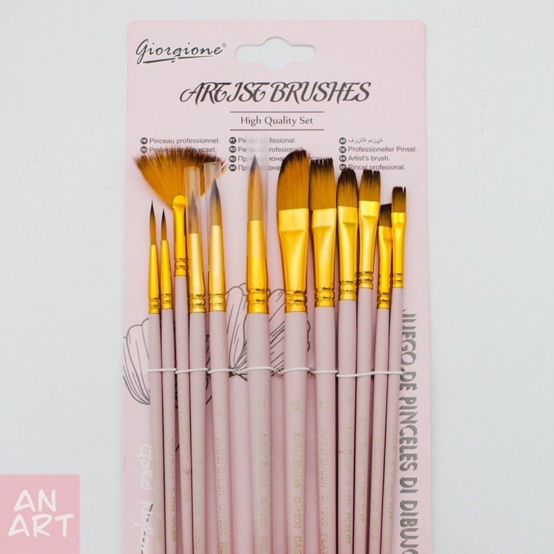 Set Cọ Vẽ 12 Cây Màu Pastel Cute