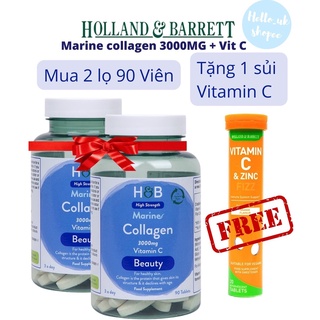 [MẪU MỚI] Marine Collagen Thủy Phân with Vitamin C  Holland & Barrett UK