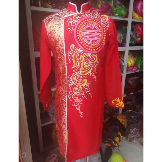 Áo dài cách tân nam vẽ tay cao cấpẢnh chụp thật Size từ 55kg-72kgKhách có thể đặt