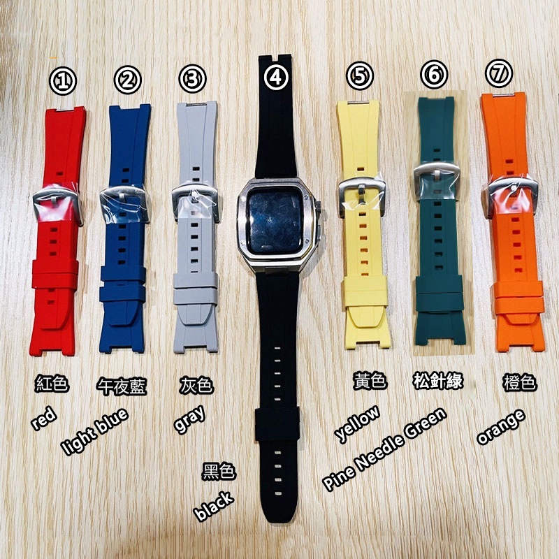 Phù Hợp Dây Đeo Bằng silicone Cho Đồng Hồ Thông Minh apple watch 7 6 se 5 4 44mm 45mm