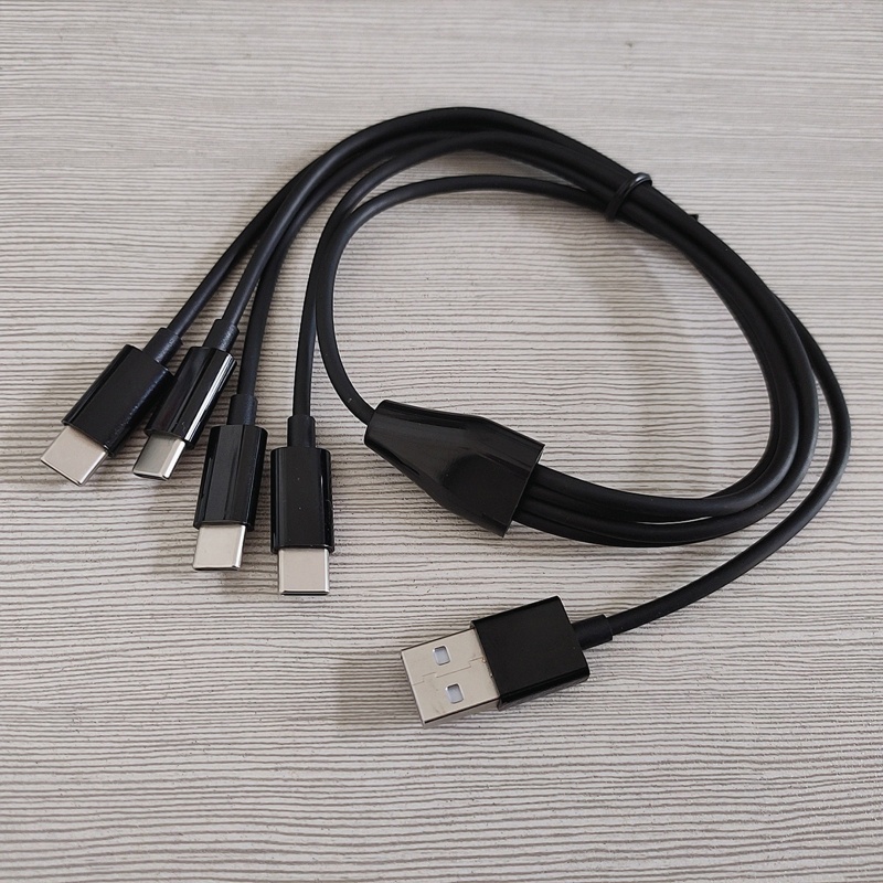Dây Cáp Sạc USB Loại C Đa Năng 4 Trong 1 Cho Điện Thoại / Máy Tính Bảng