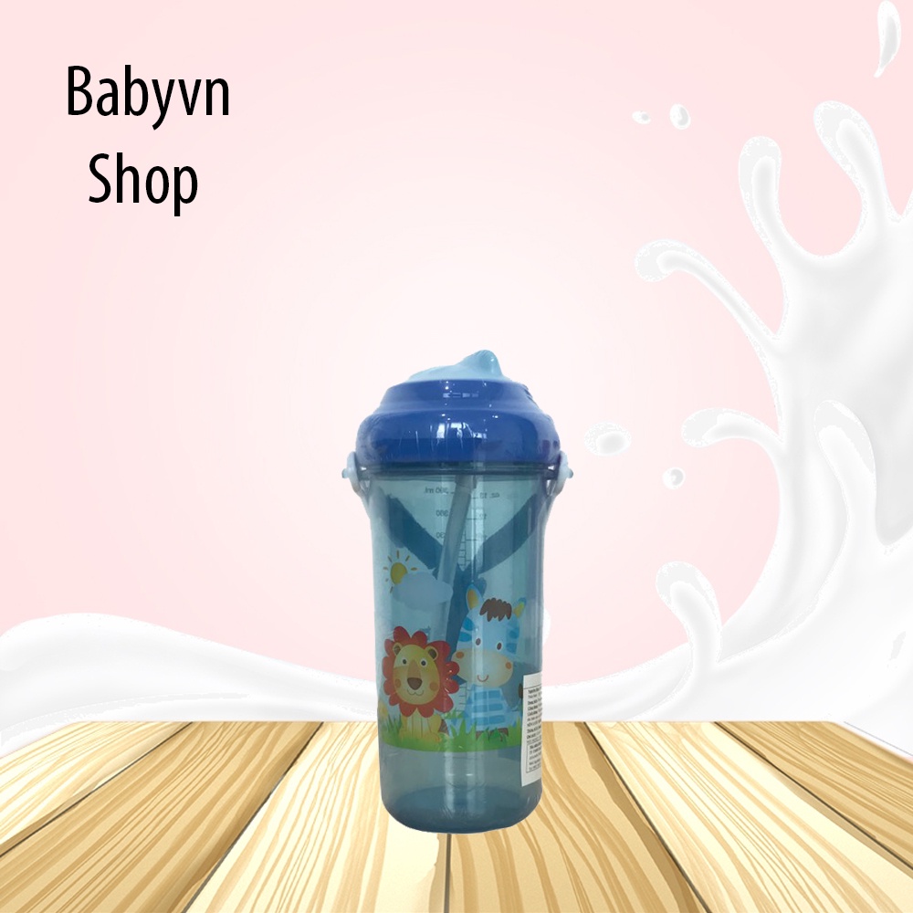 Bình nước có dây deo cho bé 420ML HC419 - RABBIT - HACO BABY - BABY VN