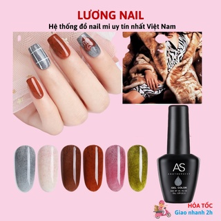 Sơn gel AS sơn lông màu xám đỏ rêu chai 15ml mã SR
