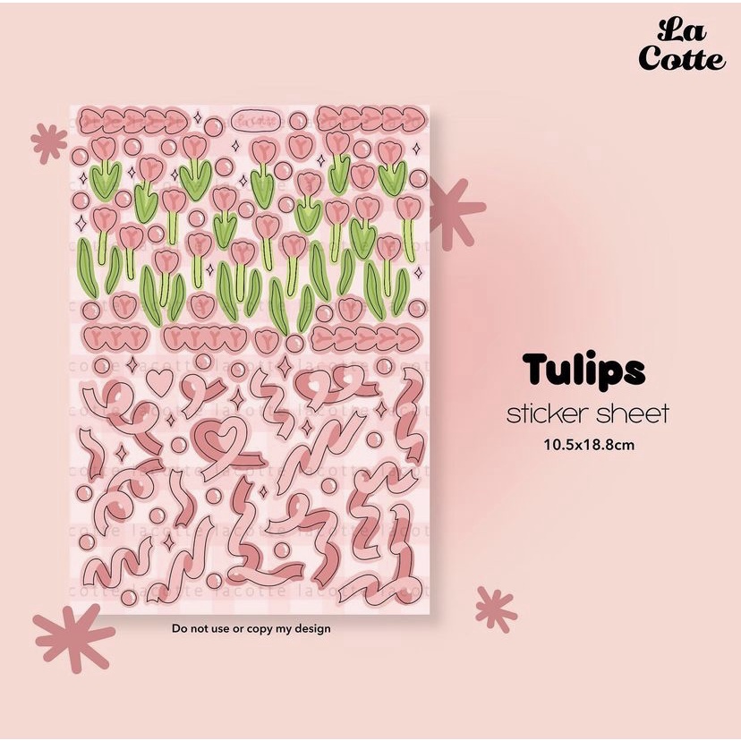 Hình dán sticker thiết kế Lacotte